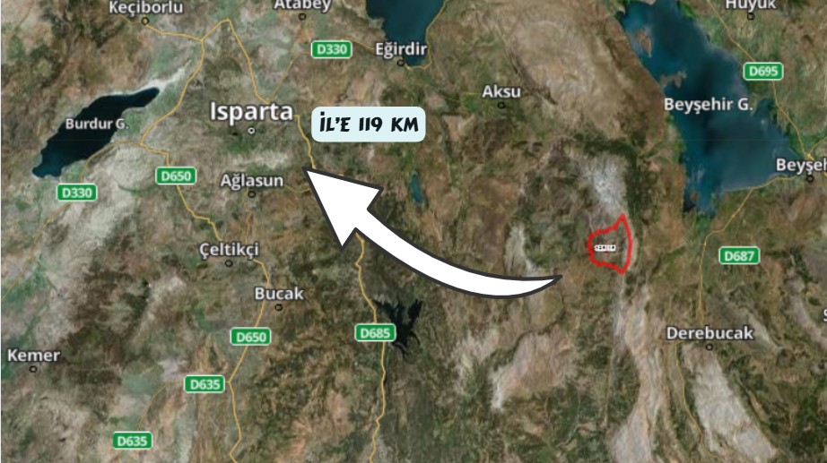 ISPARTA SÜTÇÜLER AŞAĞIYAYLABEL  KÖYÜNDE  TARLANIN 1.229  M² Sİ SATILIKTIR - ISPARTA SÜTÇÜLER fotoğraf 8